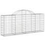 Voir la diapositive 3 : VIDAXL Paniers a gabions arques 40 pcs 200x30x80/100 cm Fer galvanise