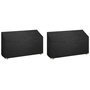Voir la diapositive 1 : VIDAXL Housses de banc de jardin 2 pcs 12 œillets 210x70x70/88 cm PE