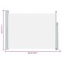 Voir la diapositive 6 : VIDAXL Auvent lateral retractable de patio 120x500 cm Creme