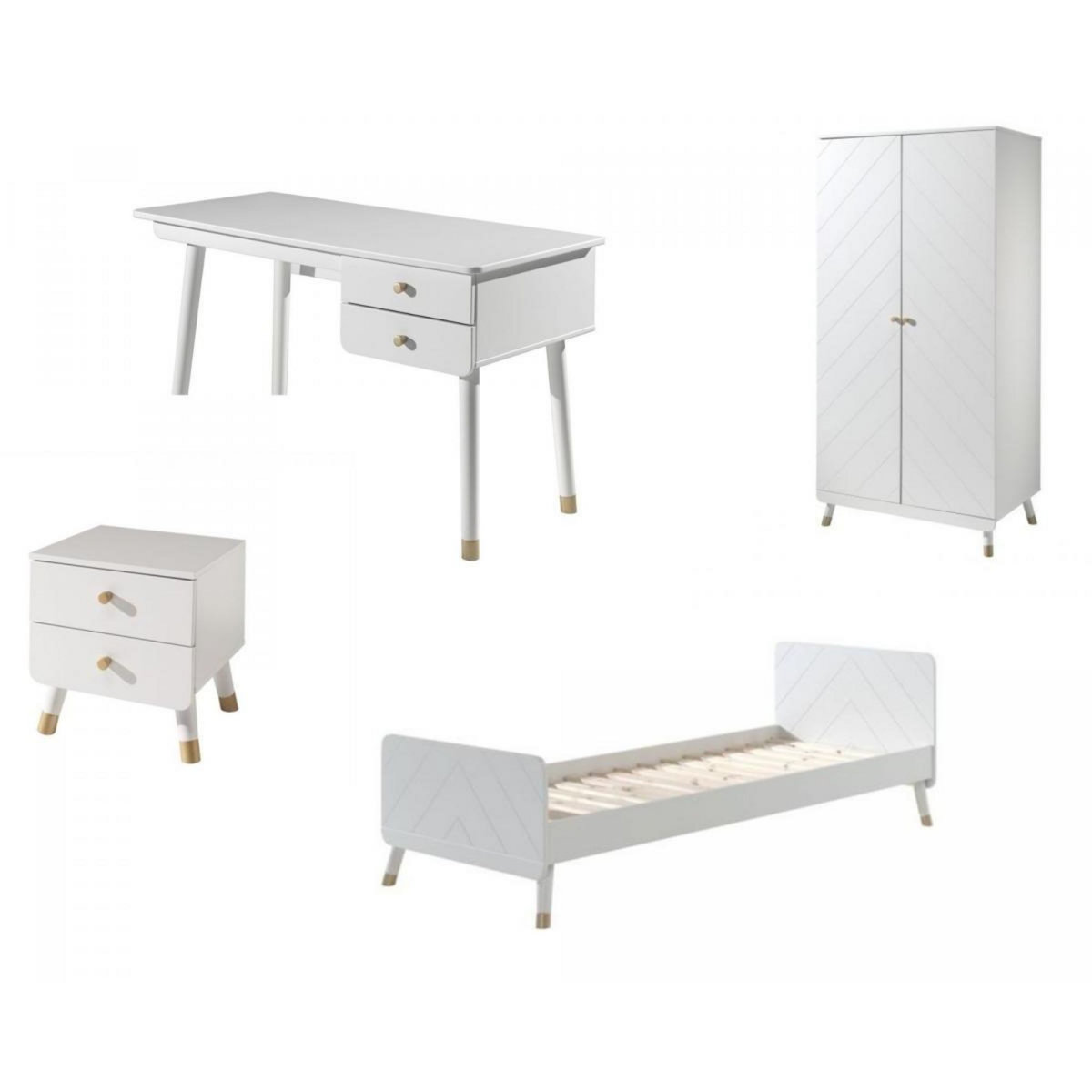 Vipack Composition 4 meubles Billy avec bureau
