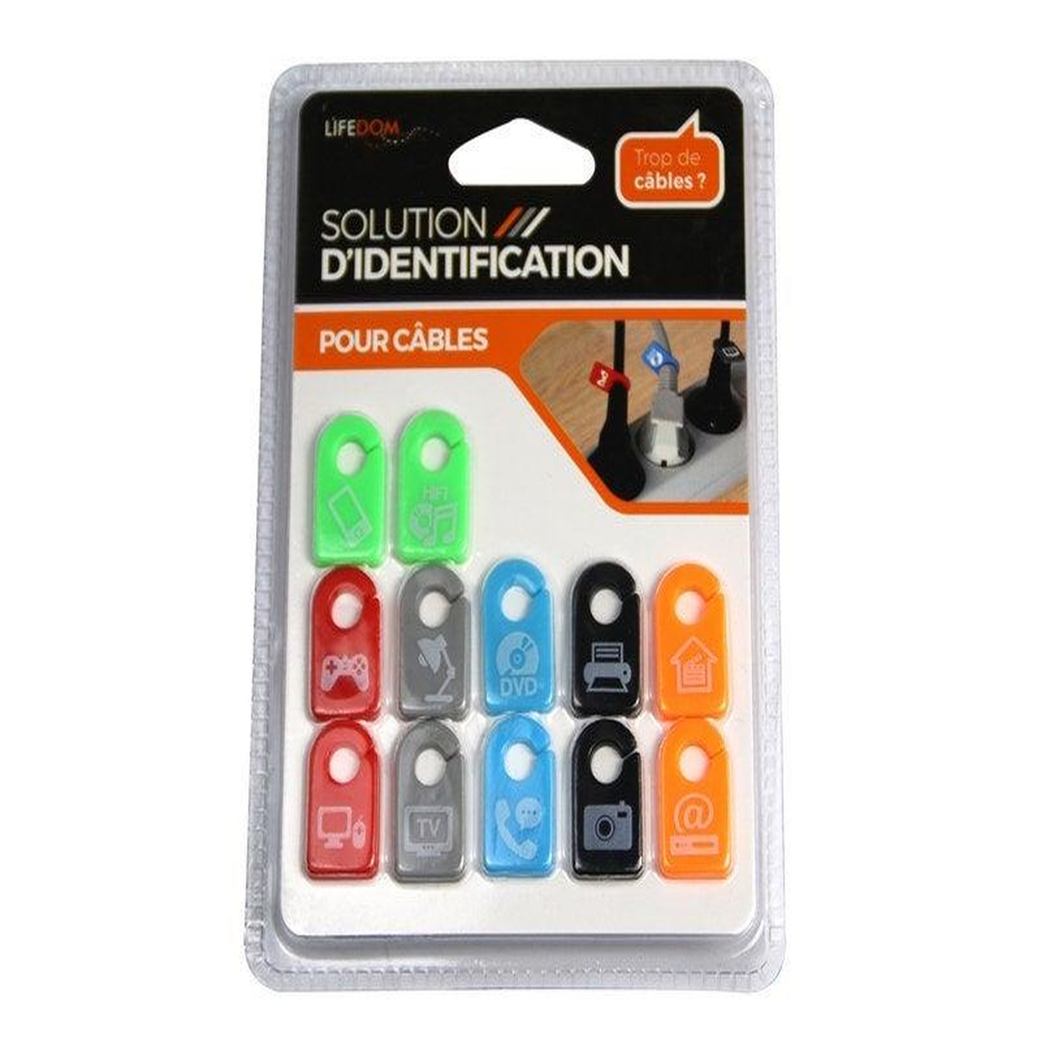 ZENITECH Lot de 12 repères-câble INOTECH