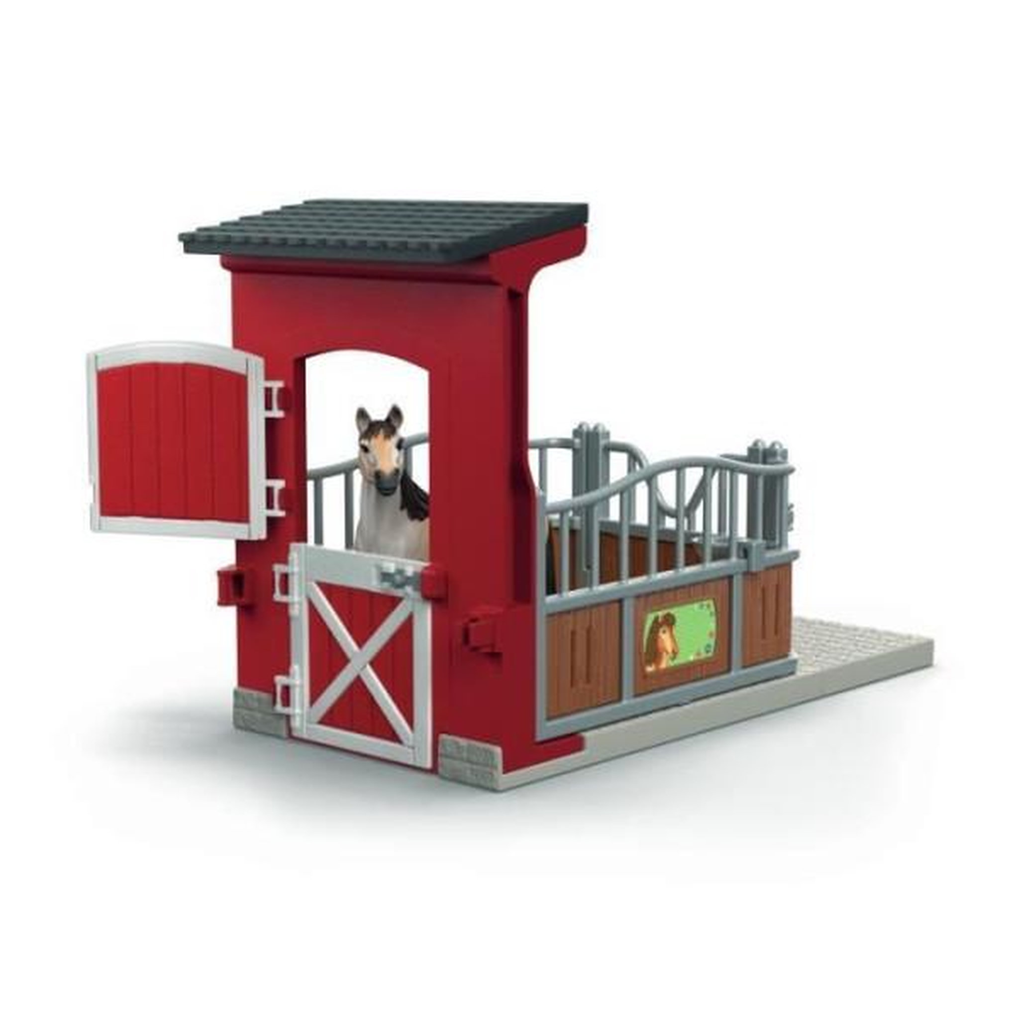 Voir la diapositive 2 : Schleich Coffret Box avec Jument Mustang, Figurine réaliste, Taille 24 cm, SCHLEICH 42724 Farm World, Des 4 ans