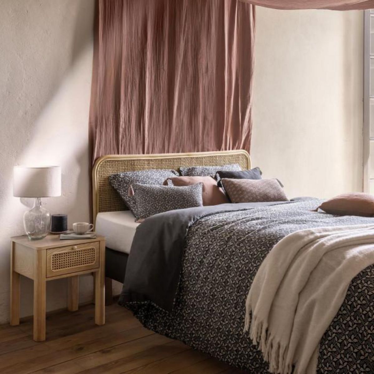 ATMOSPHERA Lampe à Poser en Verre  Winter  43cm Blanc