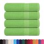 Voir la diapositive 2 : VIDAXL Serviettes de douche 4 pcs vert pomme 70x140 cm 100% coton