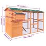 Voir la diapositive 6 : VIDAXL Poulailler  295 x 163 x 170 cm Bois