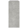 Voir la diapositive 4 : VIDAXL Bibliotheque/Separateur de piece Gris beton 80x30x72 cm