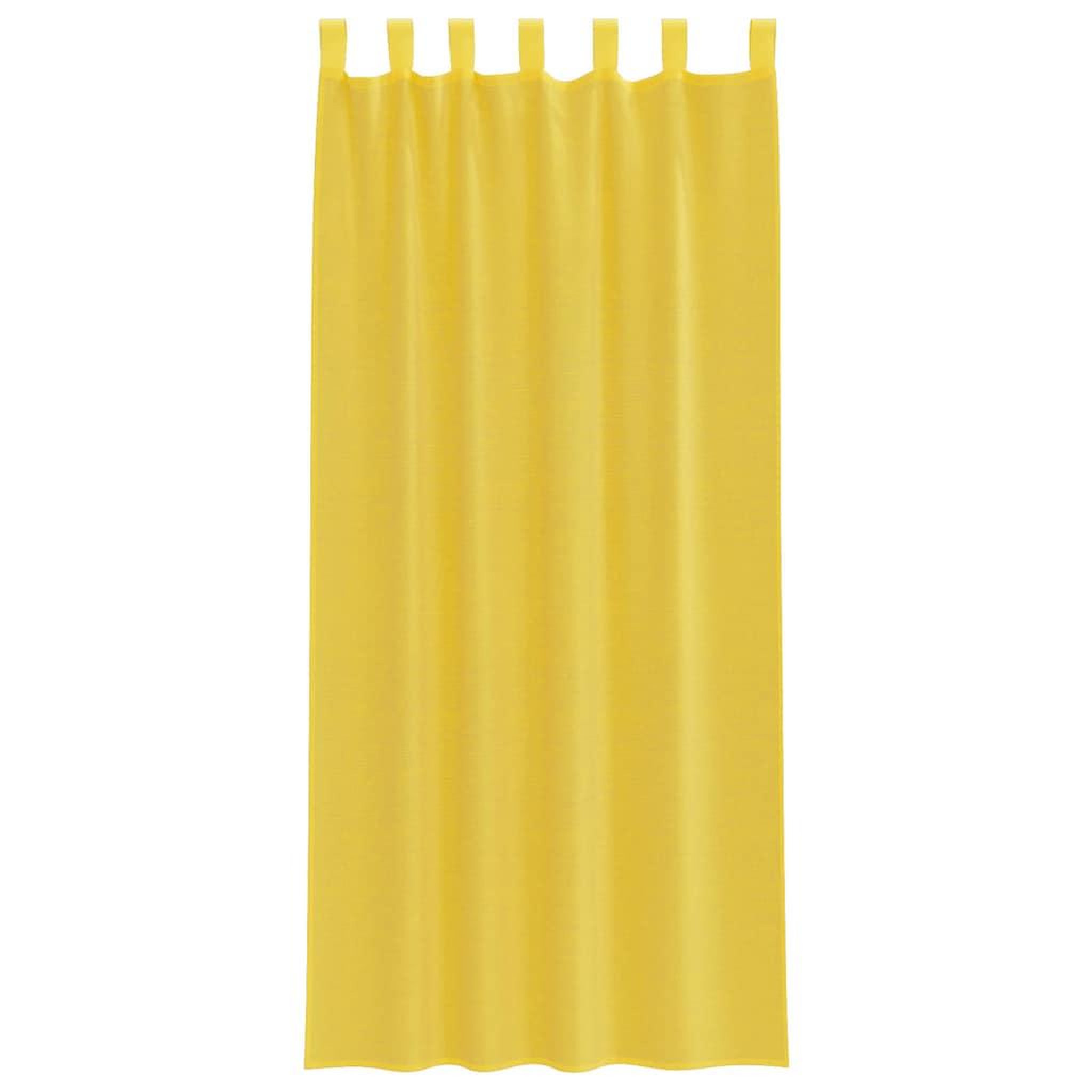 Voir la diapositive 4 : VIDAXL Rideaux en voile avec passe-tringles 2 pcs jaune