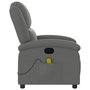 Voir la diapositive 5 : VIDAXL Fauteuil de massage inclinable Gris fonce Tissu