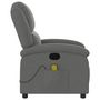 Voir la diapositive 5 : VIDAXL Fauteuil de massage inclinable Gris fonce Tissu