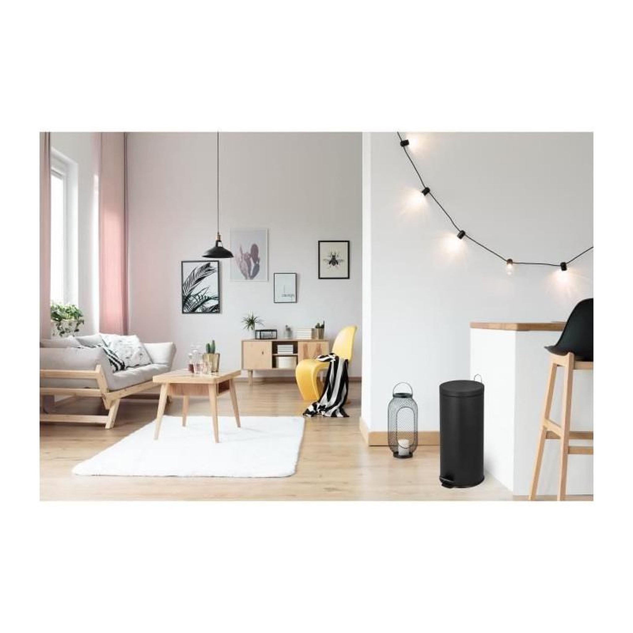 Voir la diapositive 3 : Kitchen move Poubelle à pédale 30l noir - 905567eblackss