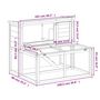 Voir la diapositive 6 : VIDAXL Clapier gris 102x90x84,5 cm bois de pin massif
