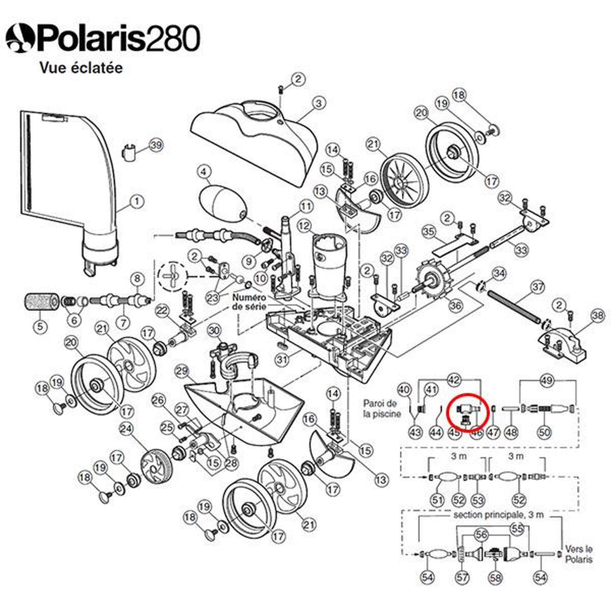 Voir la diapositive 2 : Polaris Connecteur uwf pour polaris 280 - 91009001