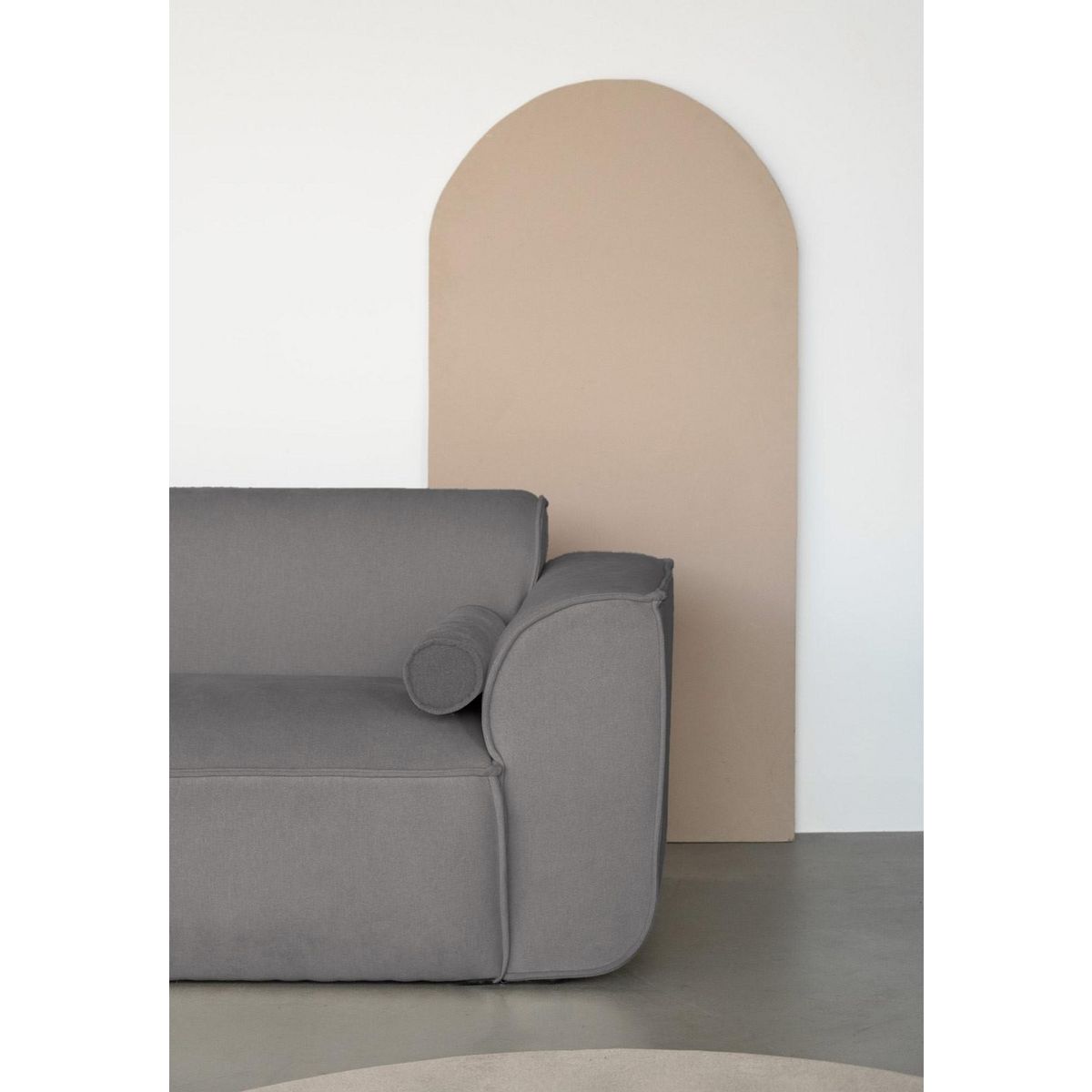 BEST MOBILIER Felix - canapé modulable d'angle gauche 5 places en tissu texturé