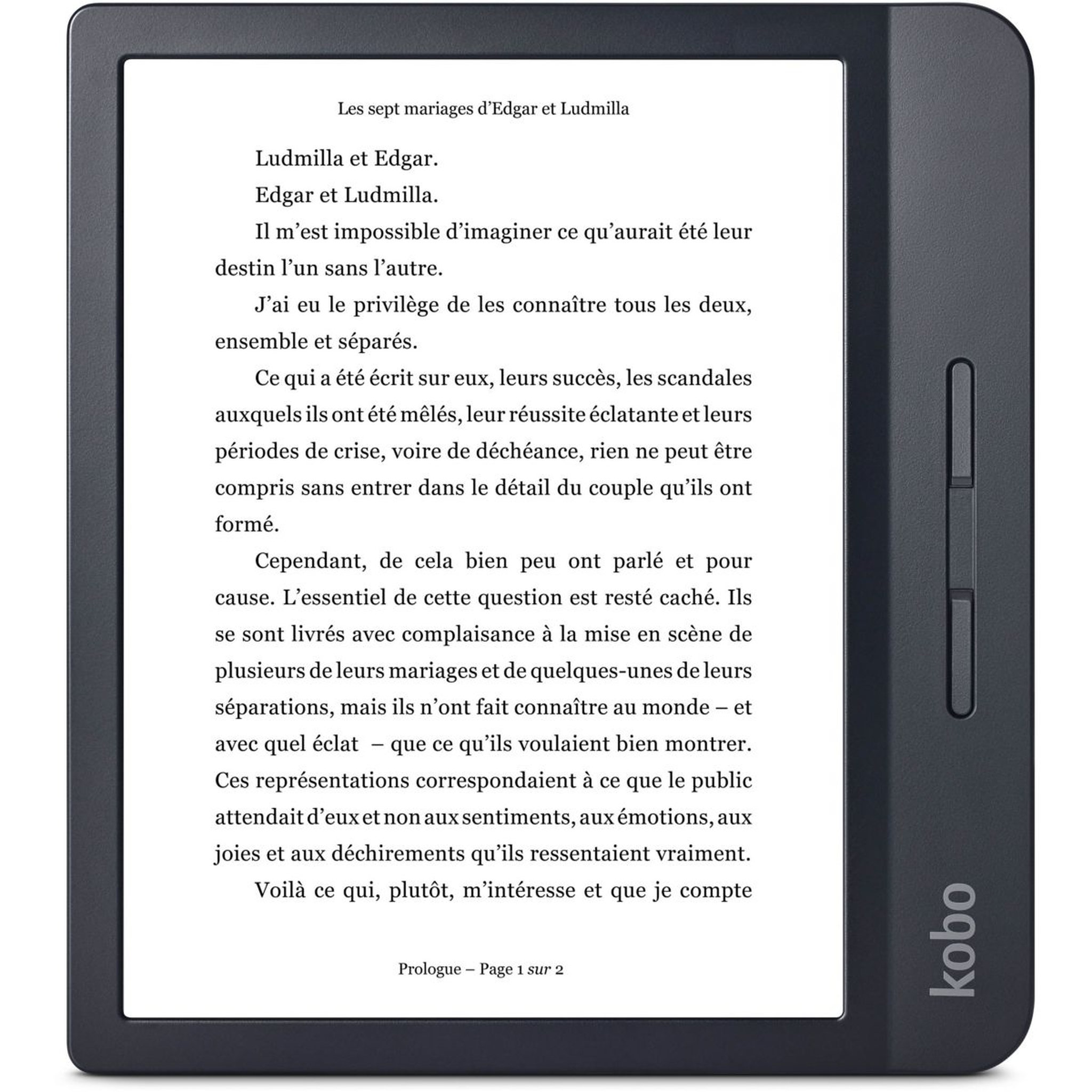 Voir la diapositive 2 : kobo Liseuse eBook Libra H2O 7¨ Noire - 8Go