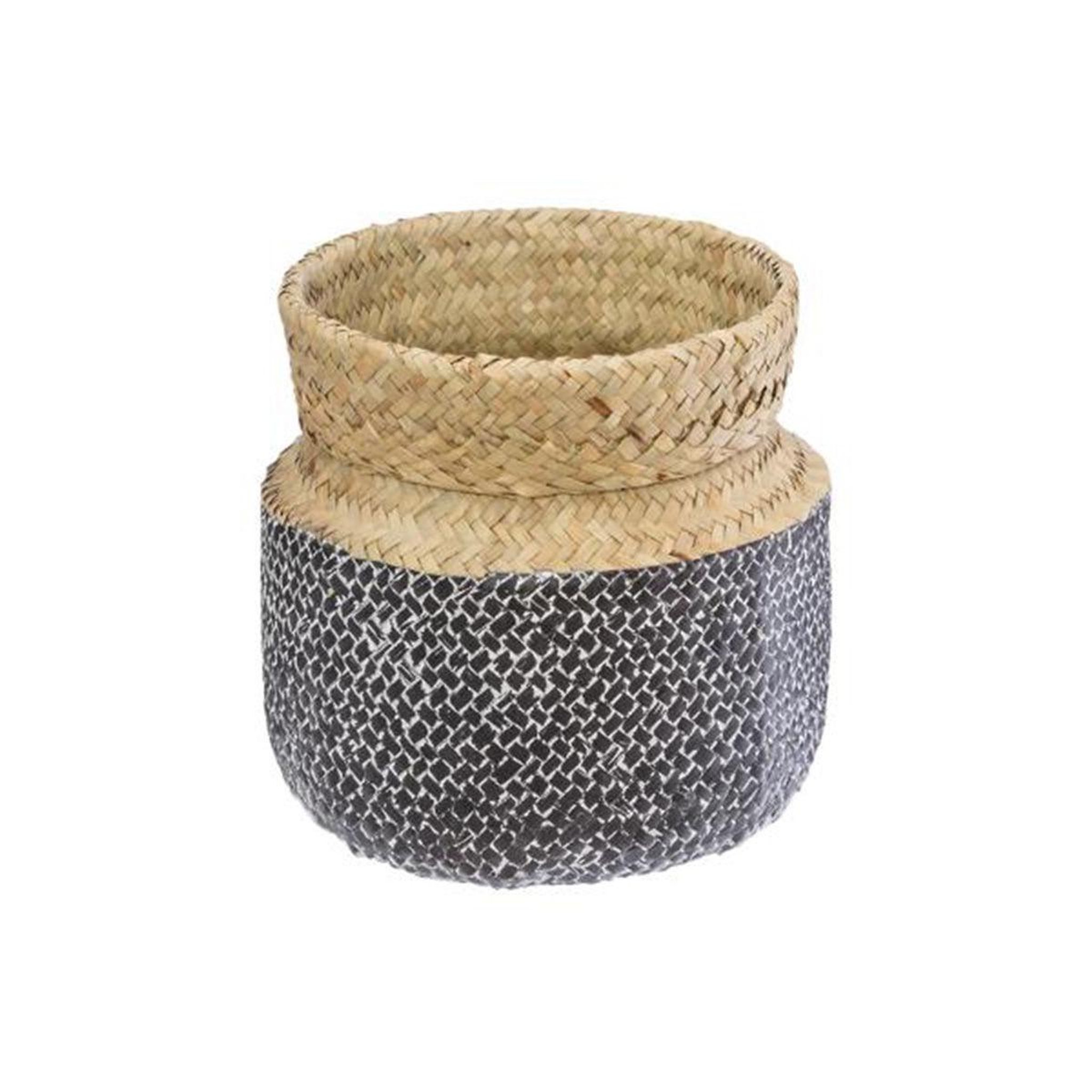 Voir la diapositive 2 : ATMOSPHERA Lot de 3 paniers de rangement  seagrass  24cm multicolore