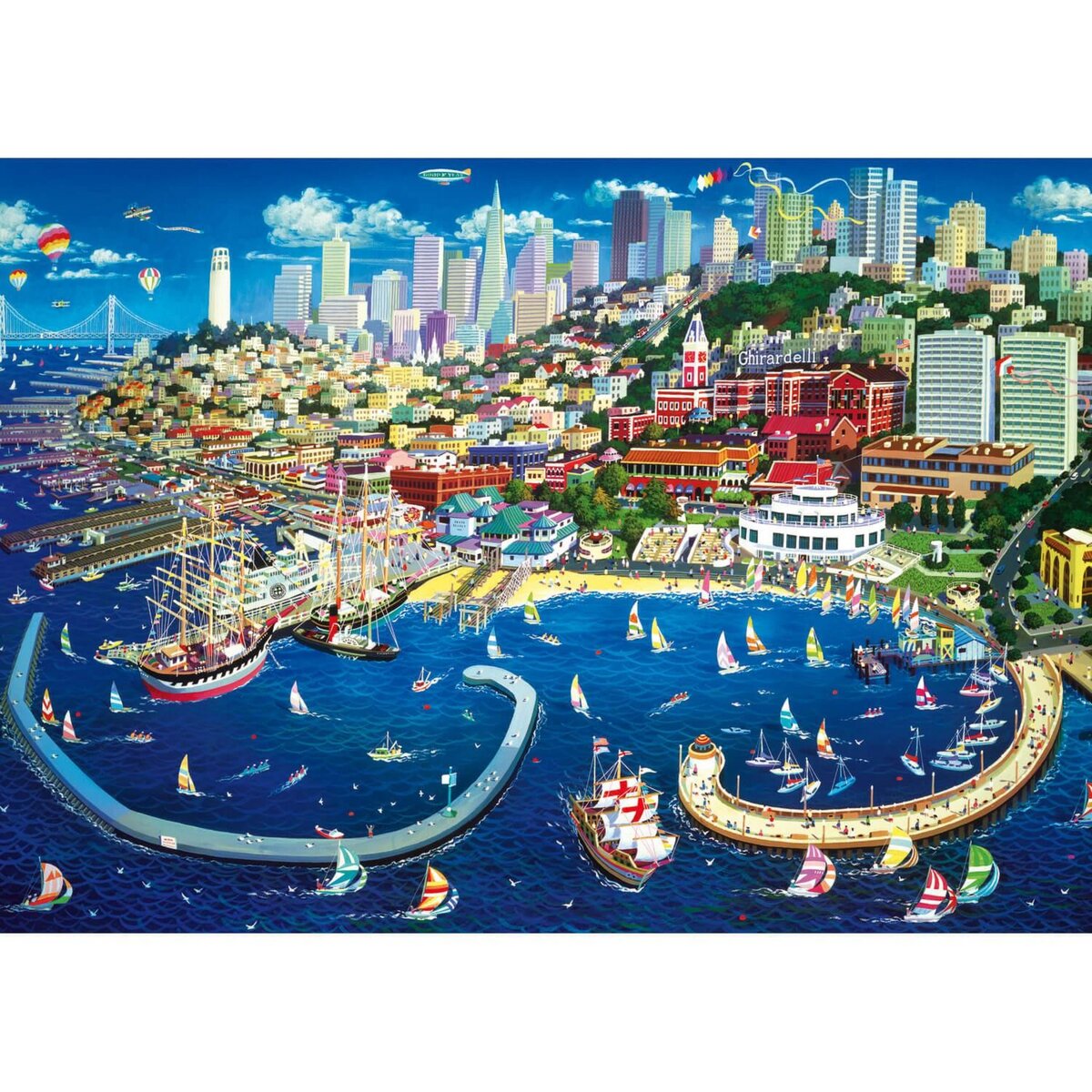 Trefl Puzzle 2000 pièces : Baie de San Francisco