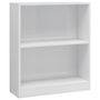 Voir la diapositive 2 : VIDAXL Bibliotheque Blanc brillant 60x24x76 cm Bois d'ingenierie