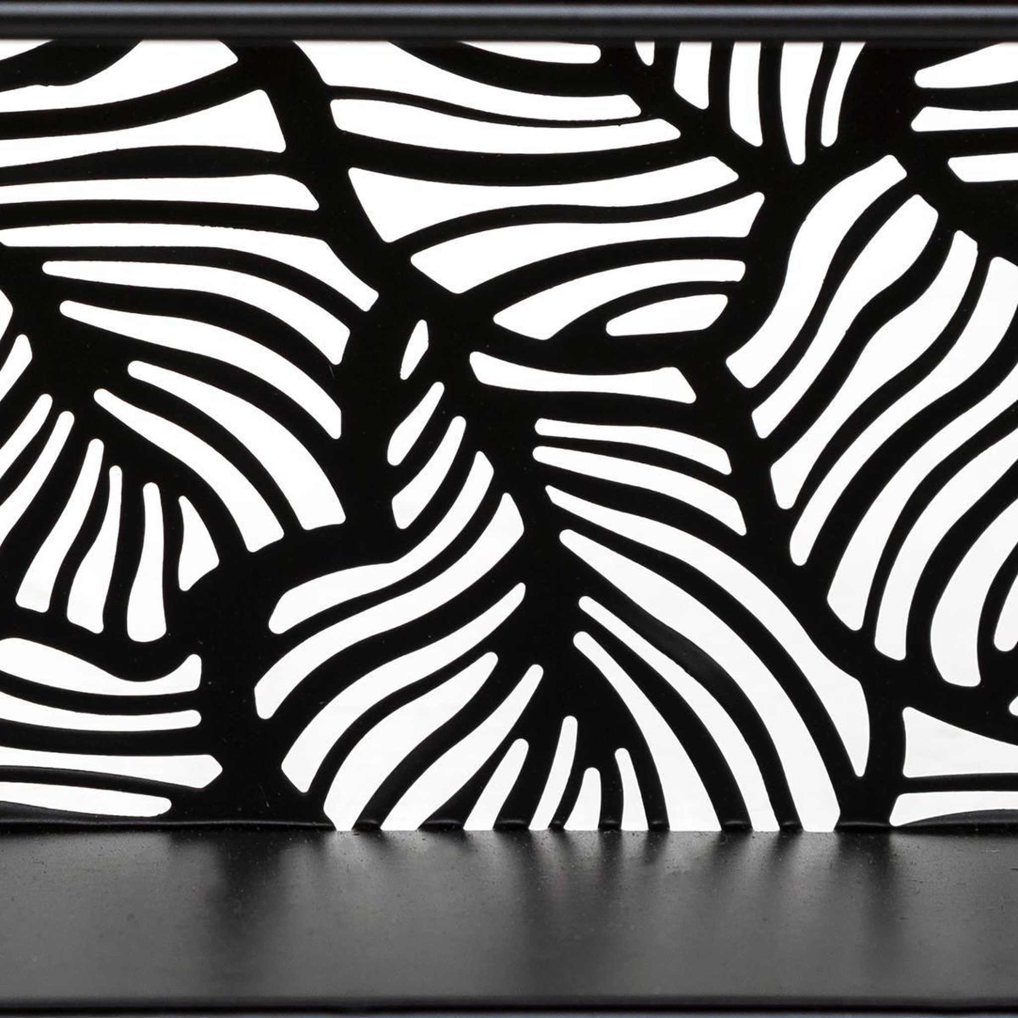 Voir la diapositive 3 : ATMOSPHERA Étagère murale 4 niveaux  palmer  39cm noir
