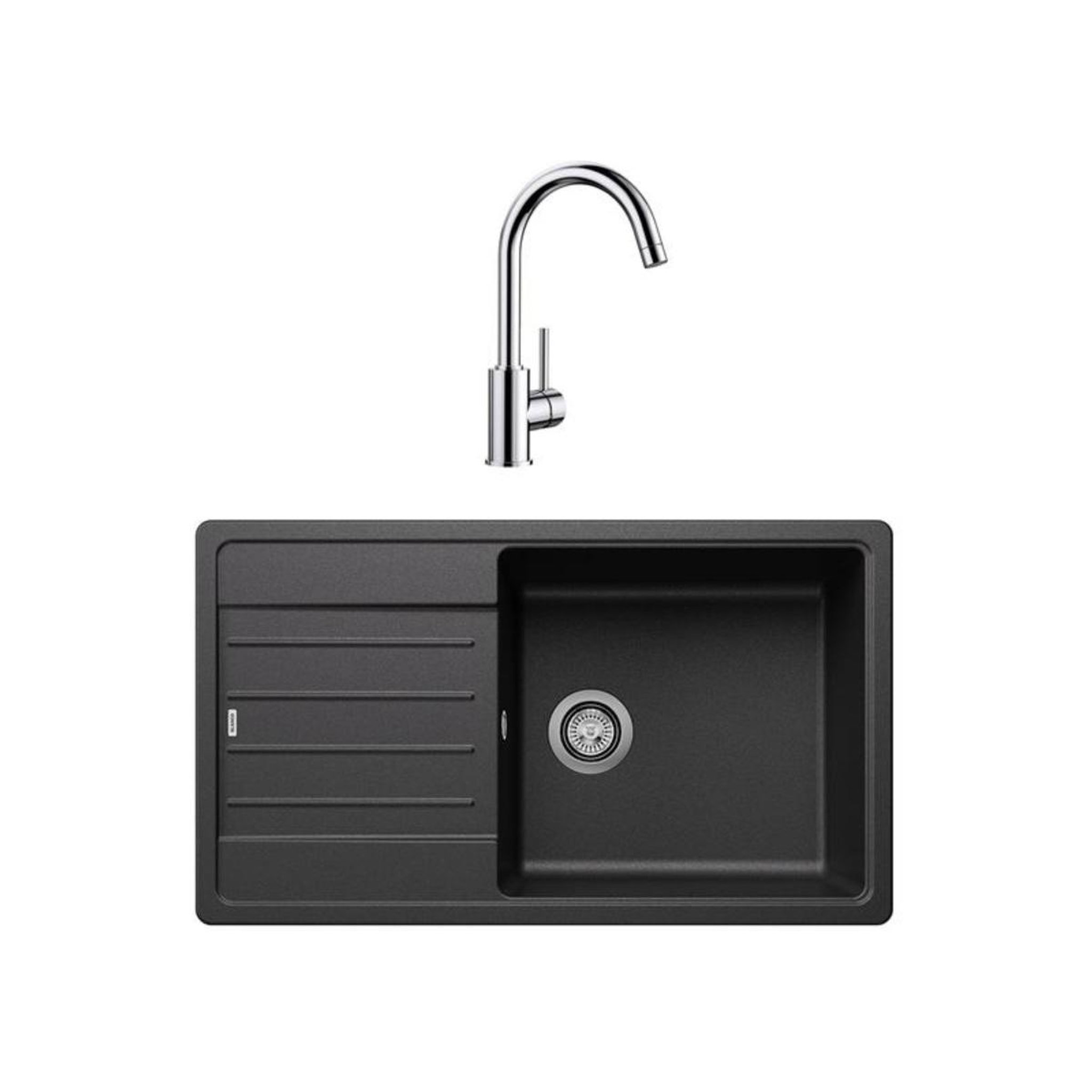 Blanco Pack évier anthracite et mitigeur chromé - 528436