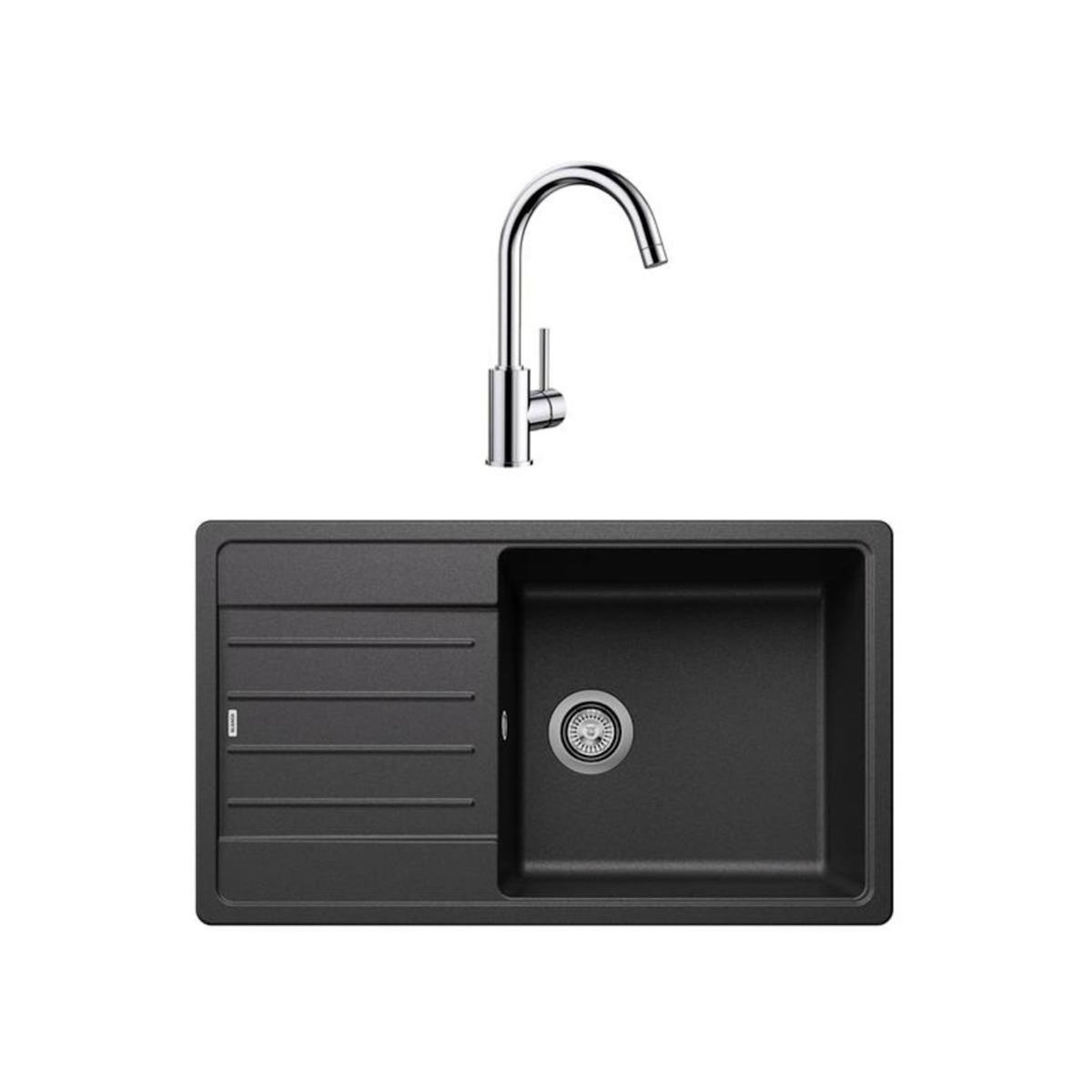Blanco Pack évier anthracite et mitigeur chromé - 528436