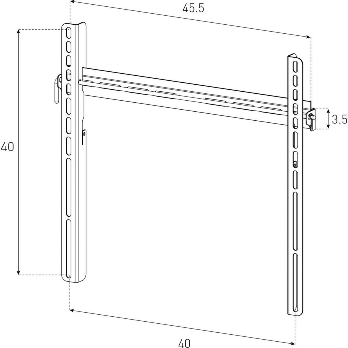 SONOROUS Support mural TV 43 a 75 pouces - WMTV 400F