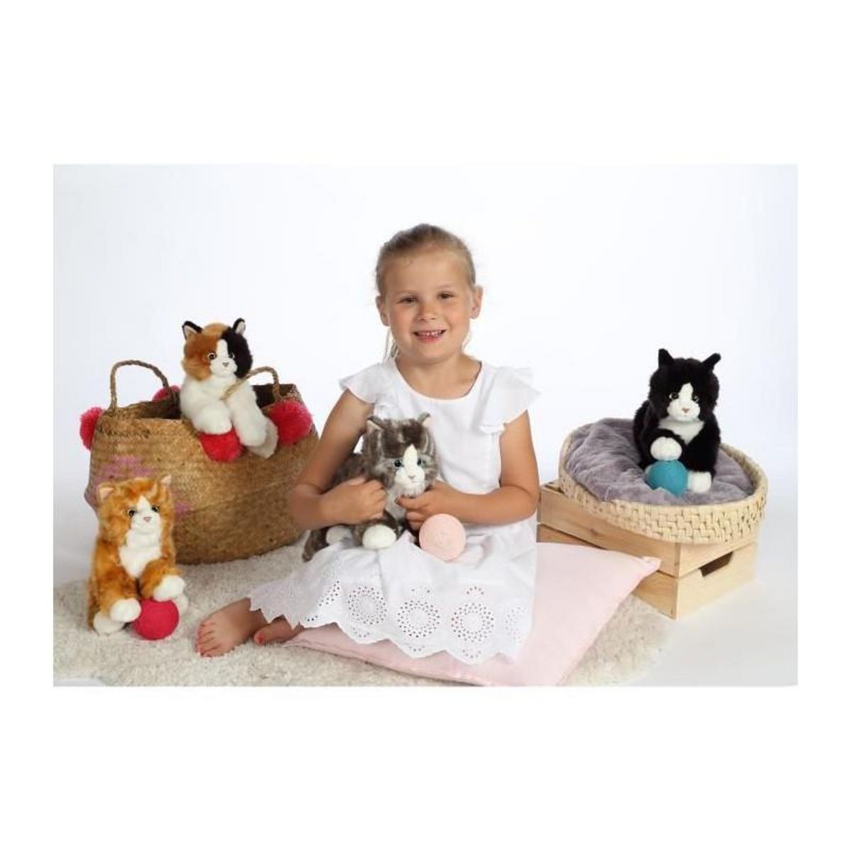 Gipsy Peluche - Gipsy Toys - Chat mimiz - 28cm - Gris