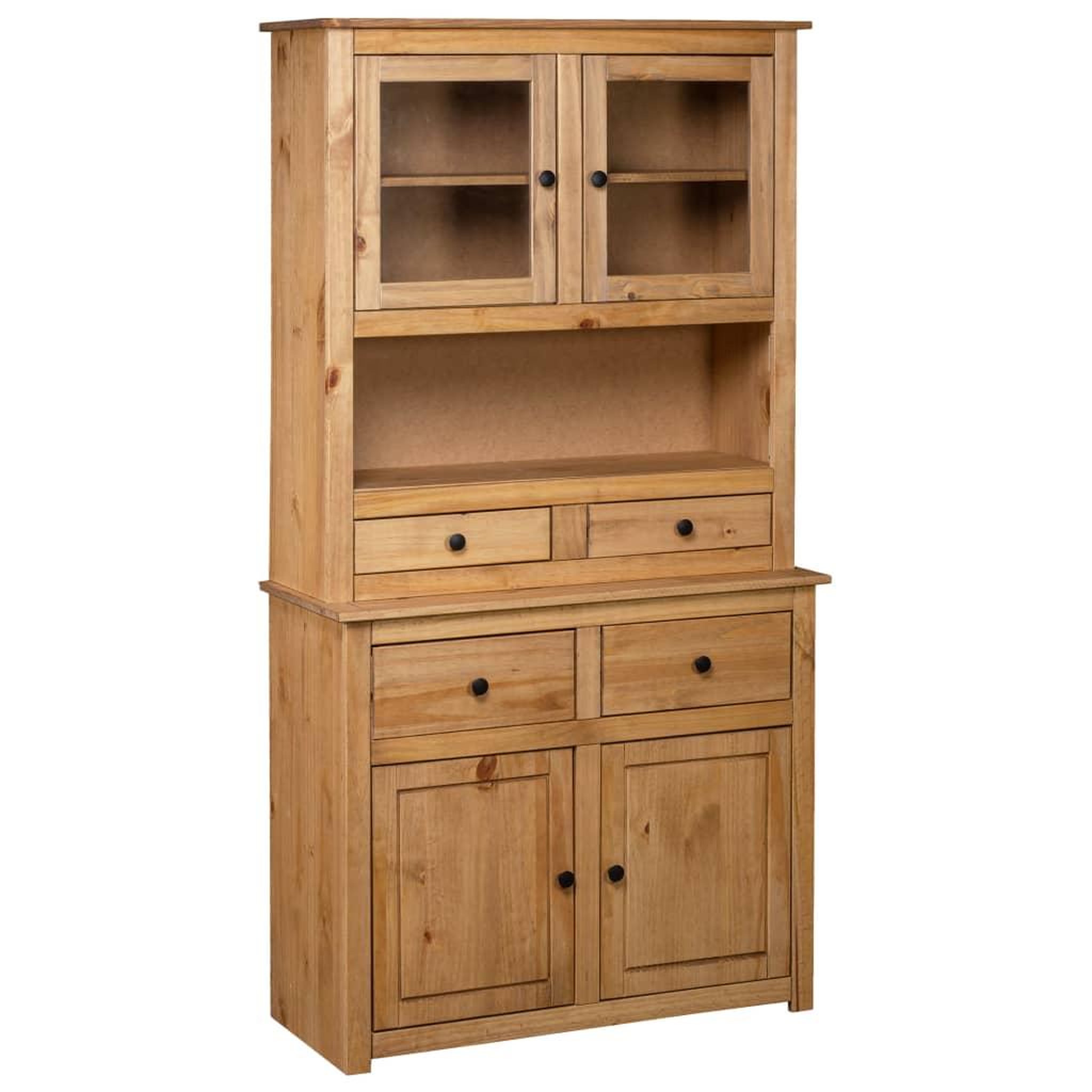 Voir la diapositive 1 : VIDAXL Buffet haut 93x40,5x180 cm Pin Gamme Panama
