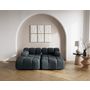 Voir la diapositive 1 : LISA DESIGN Ruby - canapé droit 4 places avec double méridienne - assise profonde - en velours texturé
