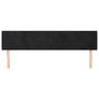 Voir la diapositive 3 : VIDAXL Tete de lit avec oreilles Noir 163x16x78/88 cm Velours