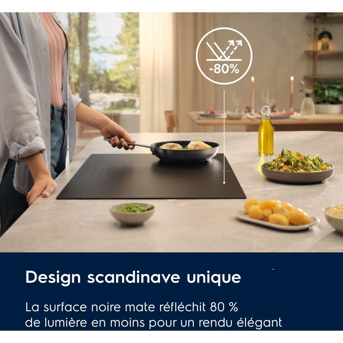ELECTROLUX Plaque induction EIS87553IZ SaphirMatt 80cm