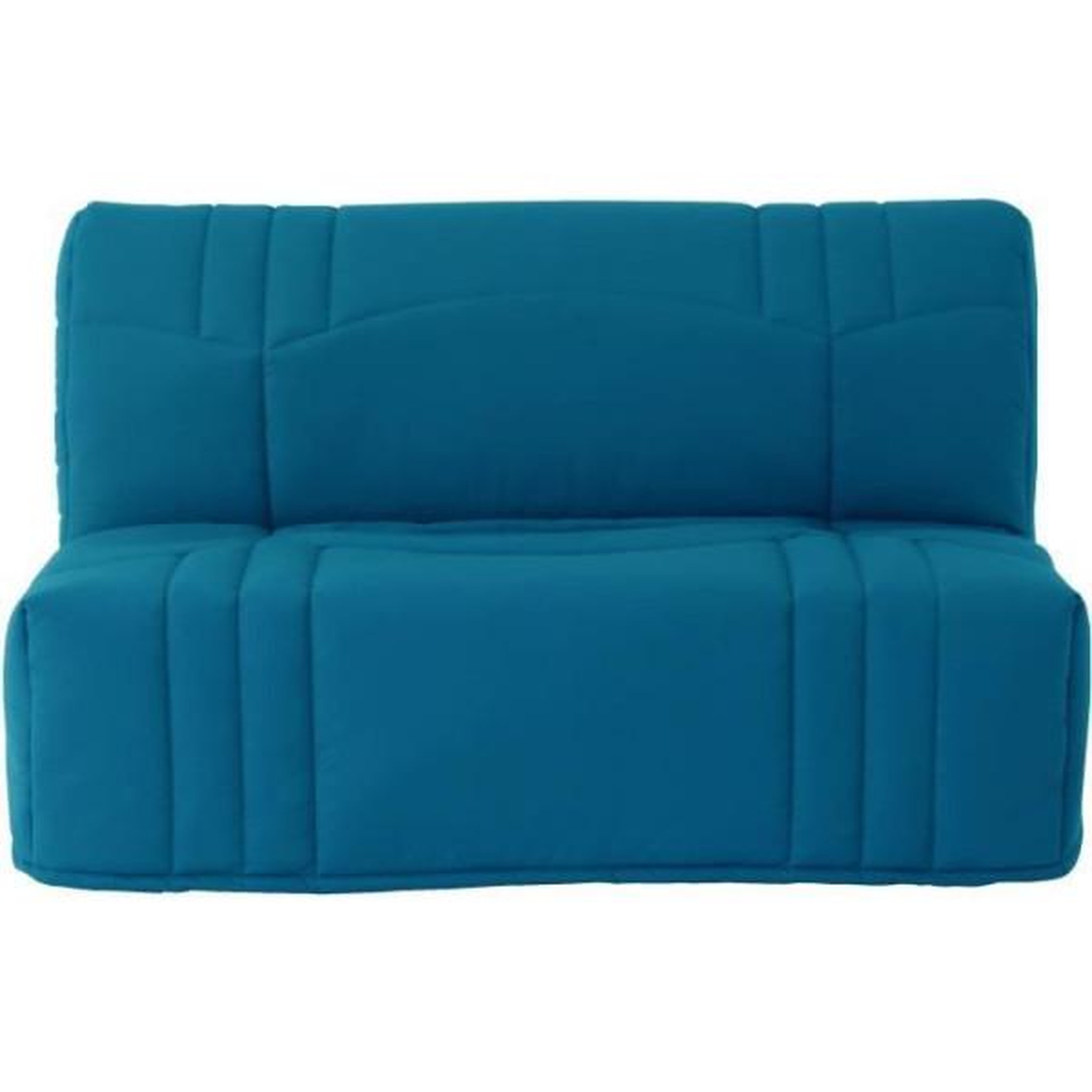 MARKET24 Banquette BZ DREAM - Tissu 100% Coton bleu canard - Couchage 140x190 cm