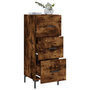 Voir la diapositive 4 : VIDAXL Buffet Chene fume 34,5x34x90 cm Bois d'ingenierie