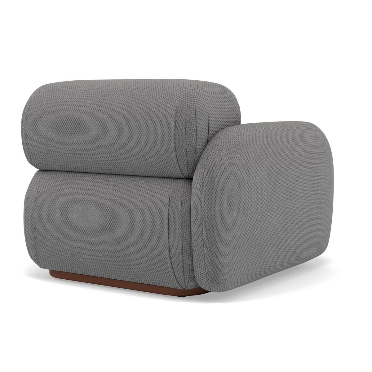 LISA DESIGN Penelope - module d'assise gauche en velours texturé