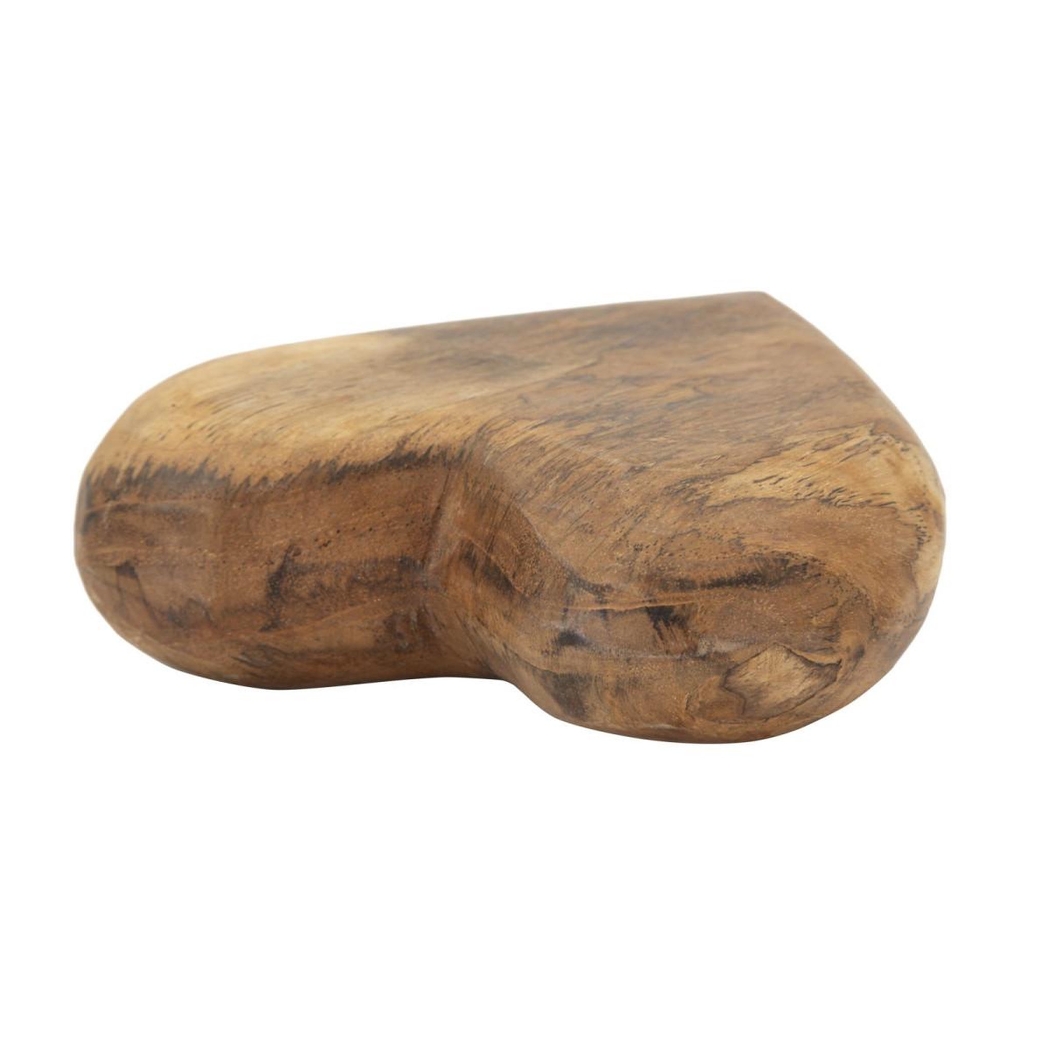 Voir la diapositive 4 : Paris Prix Cœur déco en teck  haki  16cm naturel
