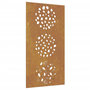 Voir la diapositive 2 : VIDAXL Decoration murale jardin 105x55 cm acier corten design feuille