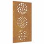 Voir la diapositive 2 : VIDAXL Decoration murale jardin 105x55 cm acier corten design feuille