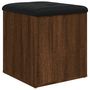 Voir la diapositive 2 : VIDAXL Banc de rangement chene marron 42x42x45 cm bois d'ingenierie