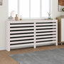Voir la diapositive 1 : VIDAXL Cache-radiateur Blanc 169x19x84 cm Bois massif de pin