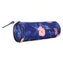 Voir la diapositive 2 : YOUNG'S ATTITUDE Trousse scolaire ronde polyester bleue imprimé floral