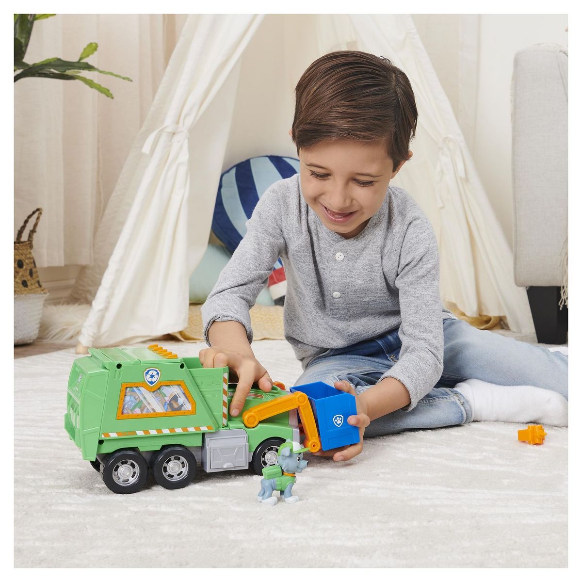 SPIN MASTER Paw Patrol Camion de recyclage avec Rocky