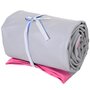 HOMCOM Airtrack tapis de gymnastique gonflable tapis de tumbling entraînement avec pompe à air électrique dim. 300L x 100l x 10H cm tissu stratifié PVC rose