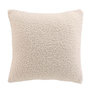 Voir la diapositive 1 : Paris Prix Housse de Coussin en Tissu Bouclette  Woolen  40x40cm Naturel