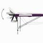 Voir la diapositive 4 : VIDAXL Table de massage pliable 2 zones Aluminium Blanc et violet