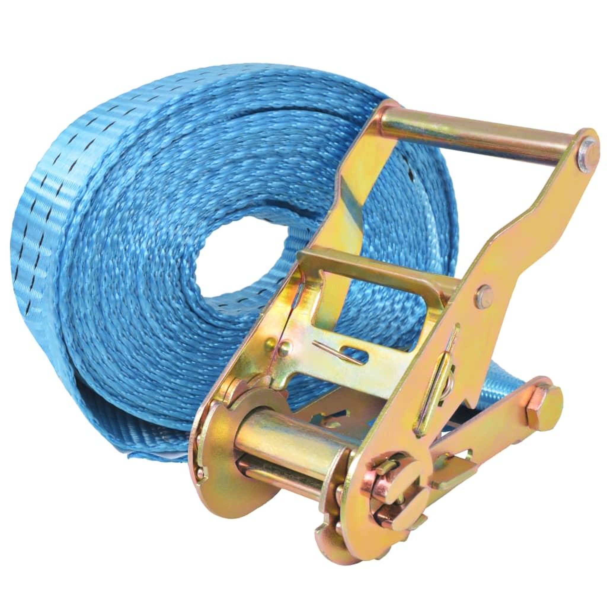 Voir la diapositive 2 : VIDAXL Sangle d'arrimage 4 pcs 2 tonnes 6 m x 38 mm Bleu