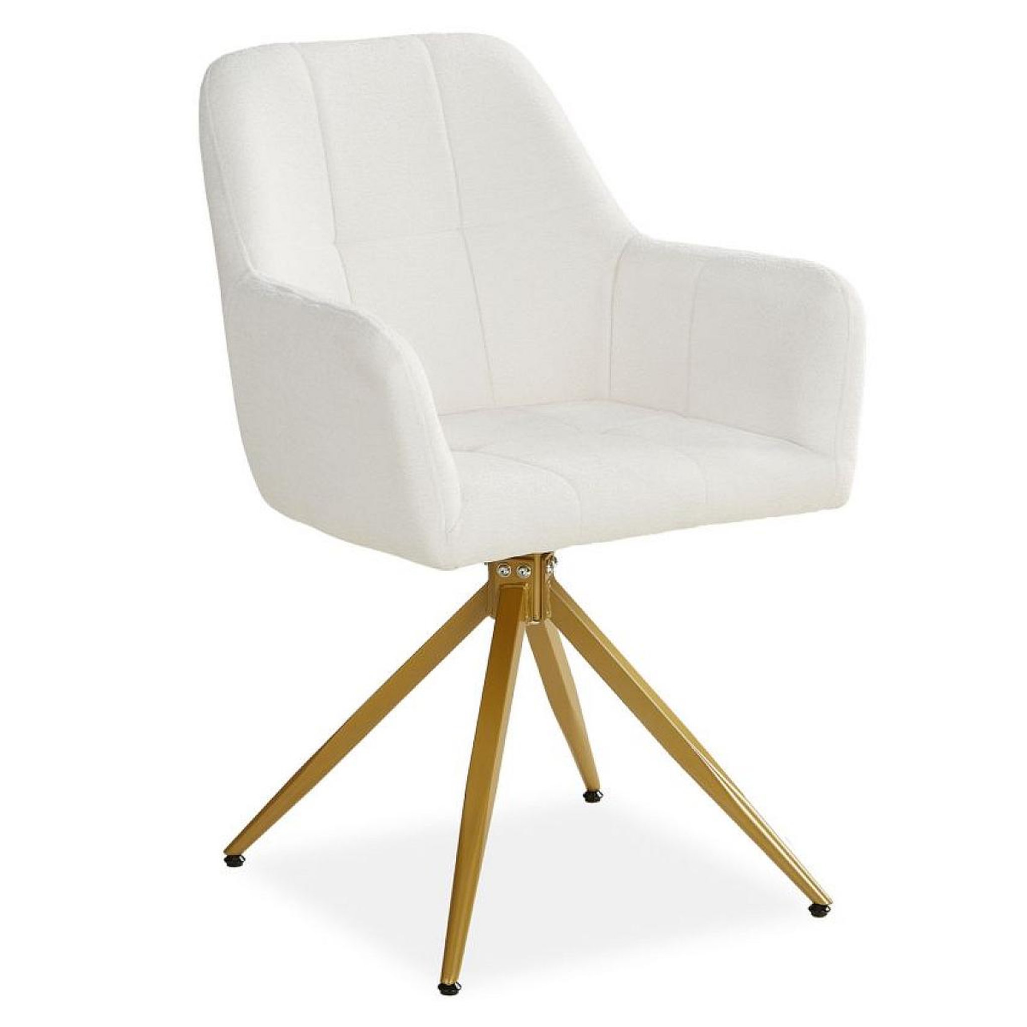 HomeStyle4U Chaise de salle à manger oeuf moderne blanc