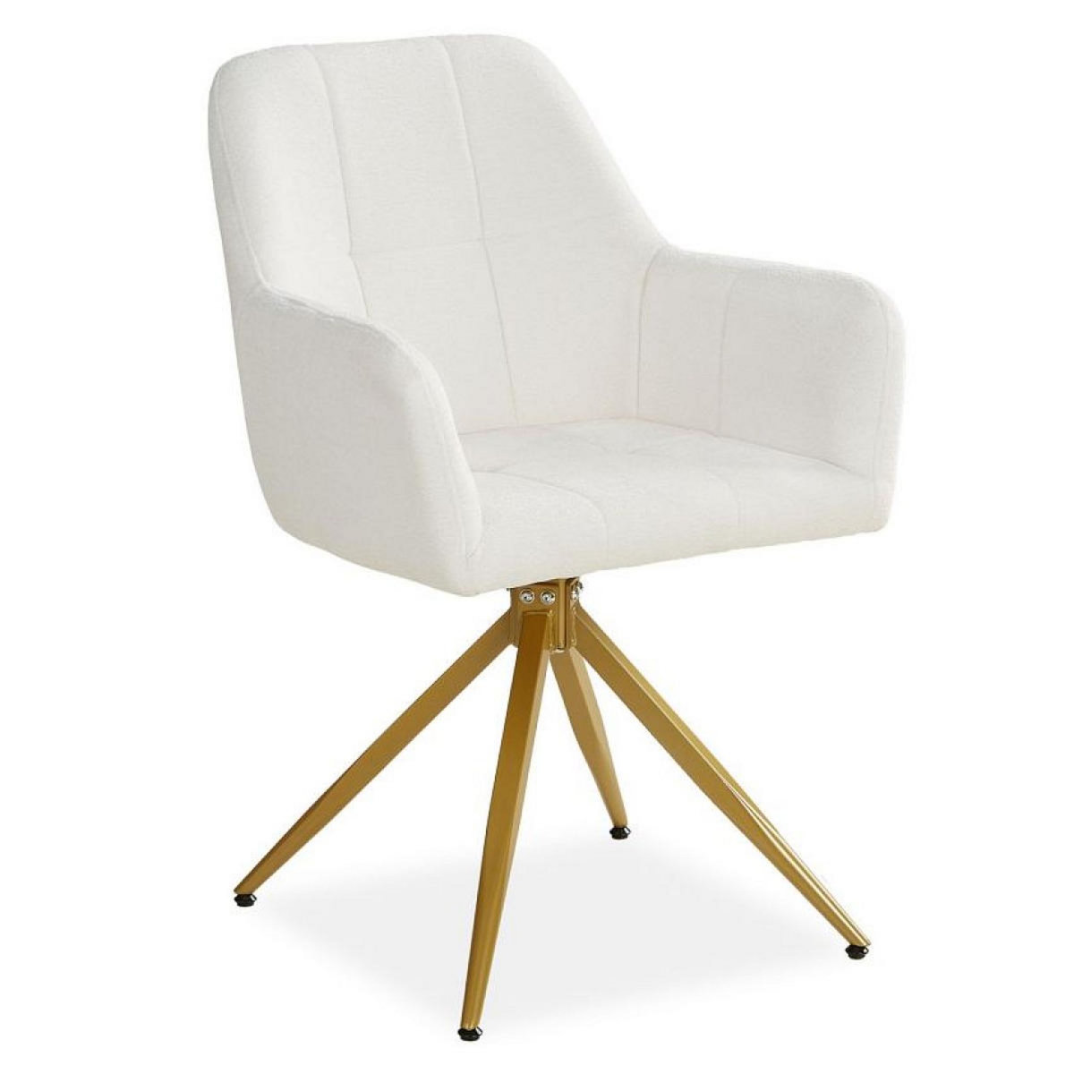 HomeStyle4U Chaise de salle à manger oeuf moderne blanc