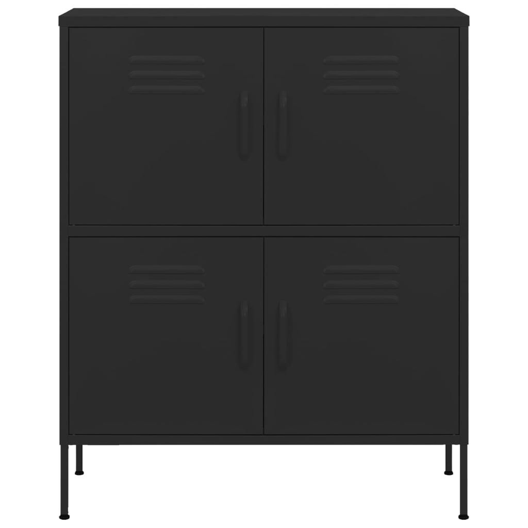 Voir la diapositive 3 : VIDAXL Armoire de rangement Noir 80x35x101,5 cm Acier