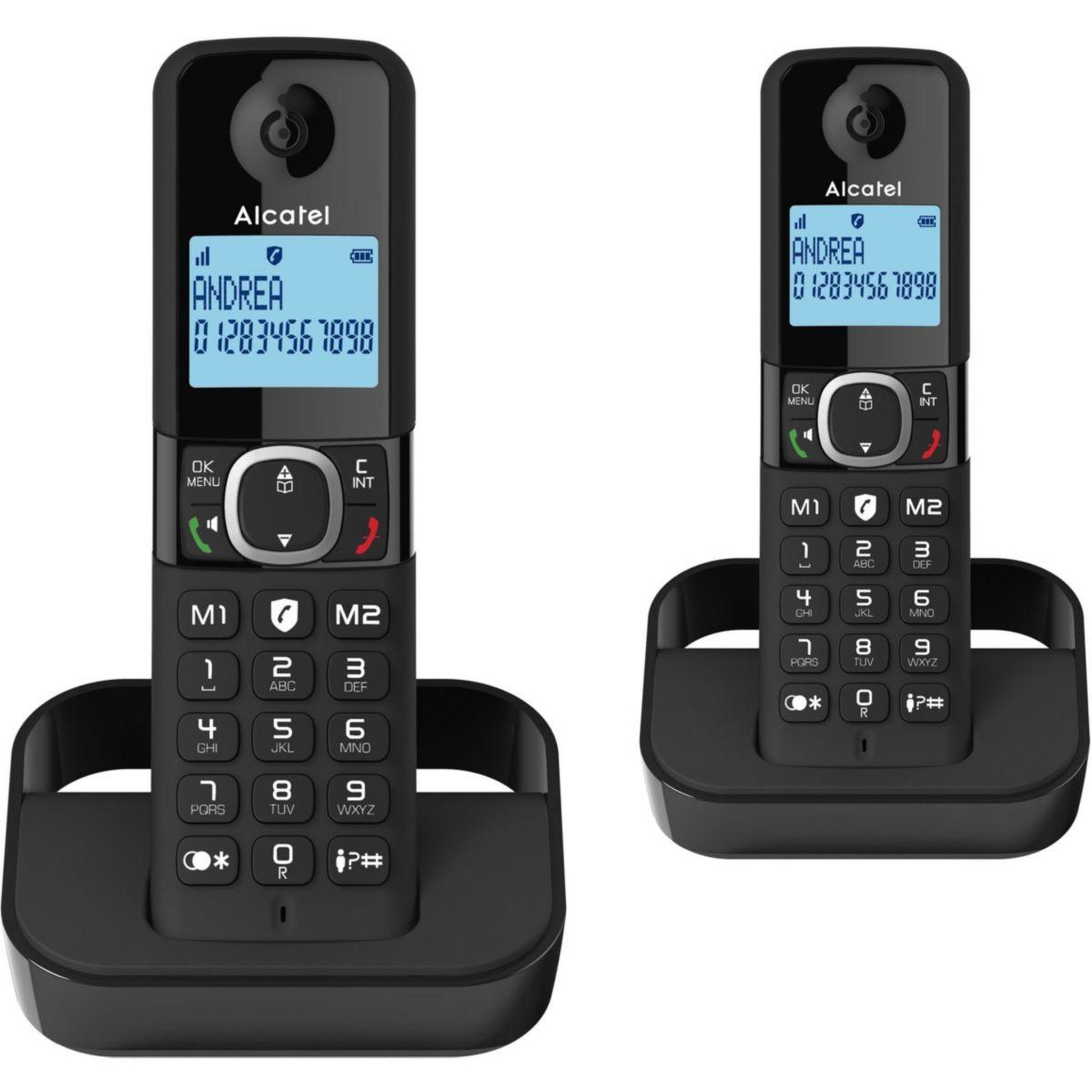 Alcatel Téléphone sans fil f860 duo noir