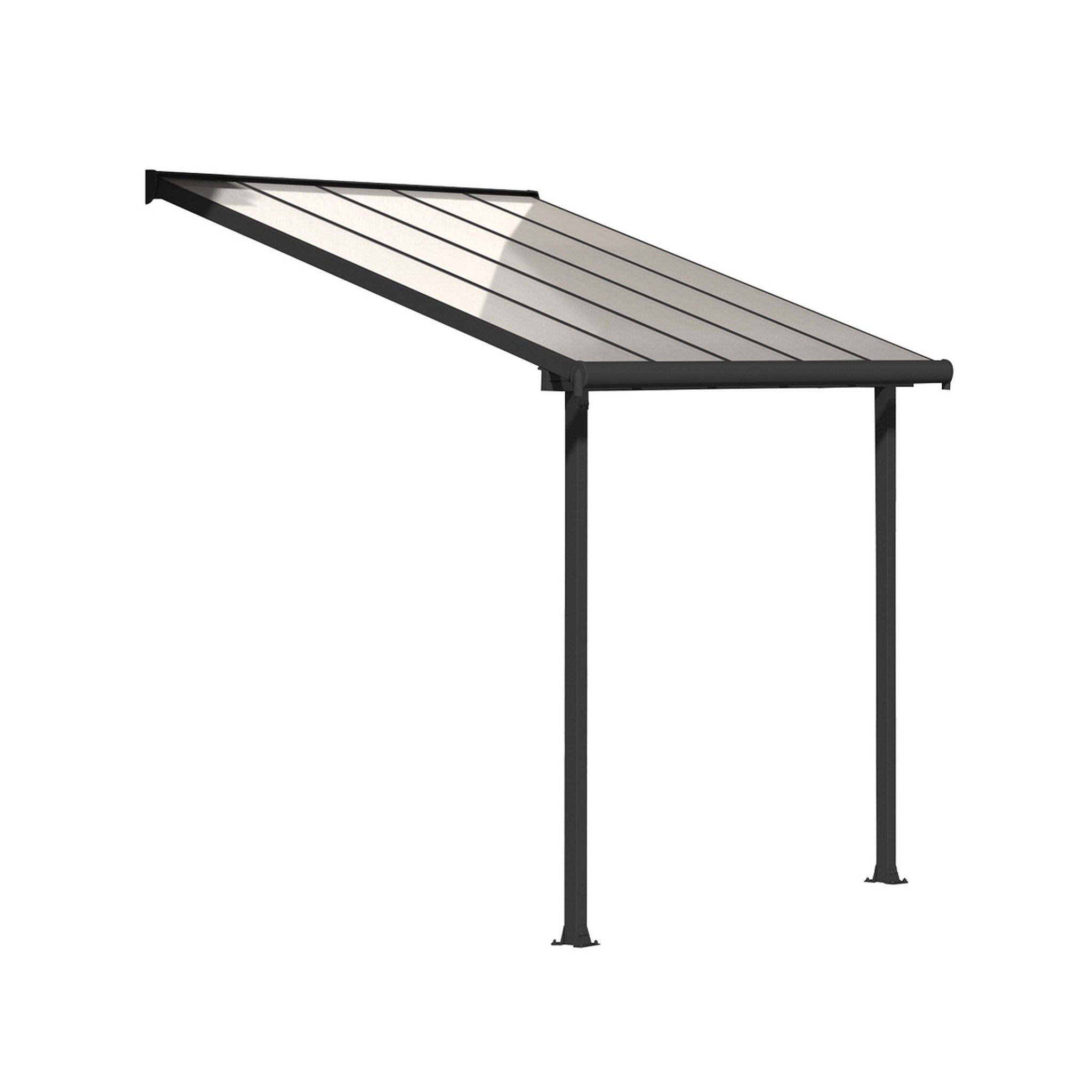 Voir la diapositive 2 : PALRAM Pergola Olympia 9.1m² gris