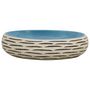 Voir la diapositive 3 : VIDAXL Vasque a poser multicolore ovale 59x40x15 cm ceramique